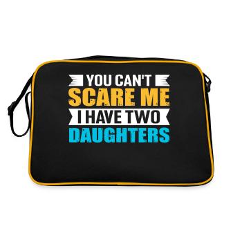 Tu ne peux pas me faire peur, j’ai 2 filles - Sac Retro - noir/or - Dos