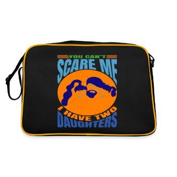 Tu ne peux pas me faire peur, j’ai 2 filles - Sac Retro - noir/or - Dos