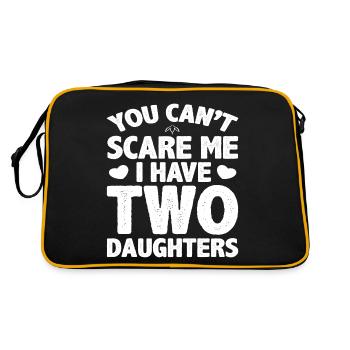 Tu ne peux pas me faire peur, j’ai 2 filles - Sac Retro - noir/or - Dos
