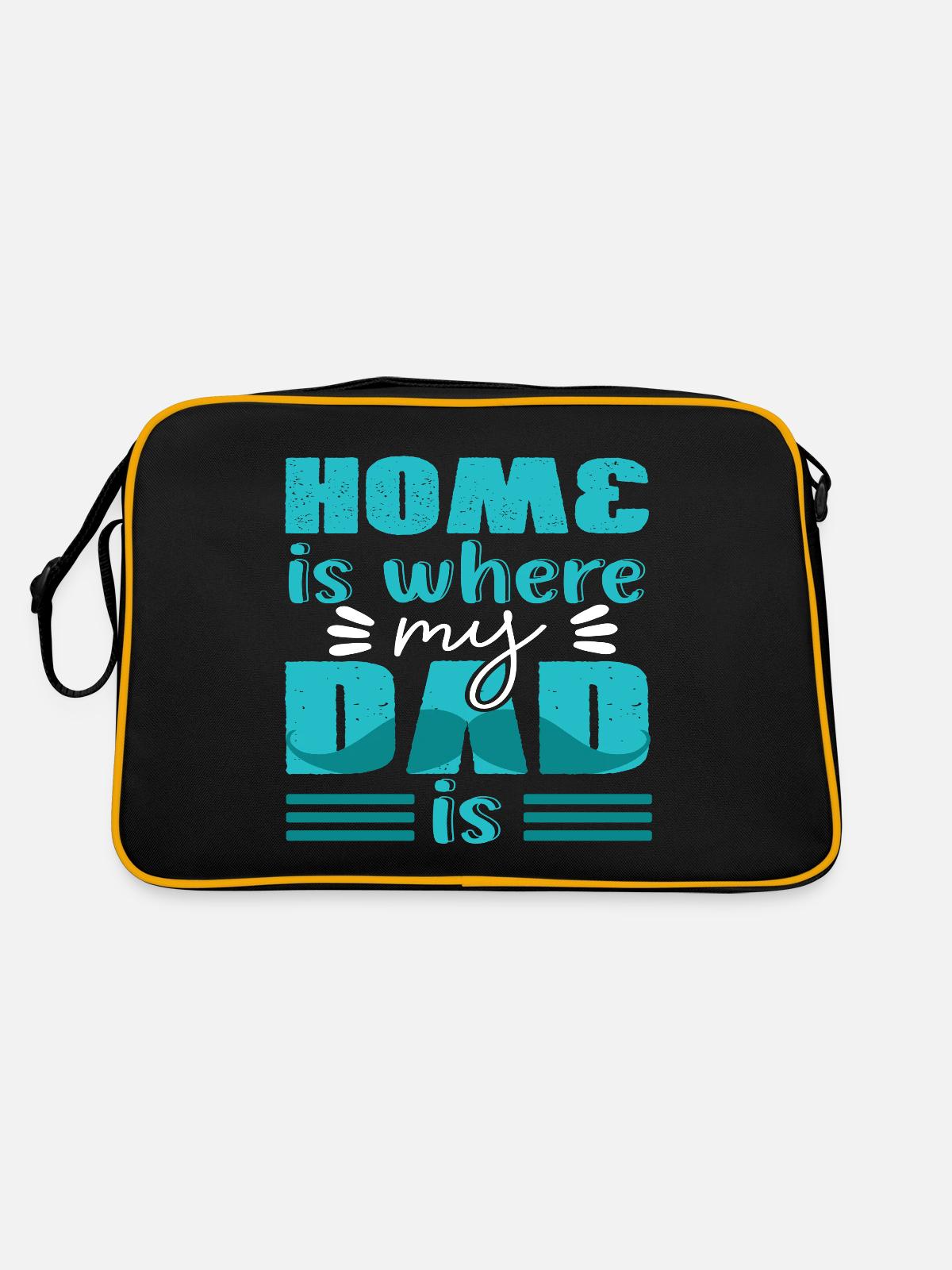 Father's Day - Retro Bag - black/gold - Back