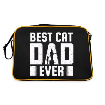 Meilleur chat papa jamais meilleur chat papa chat chaton - Sac Retro - noir/or - Dos