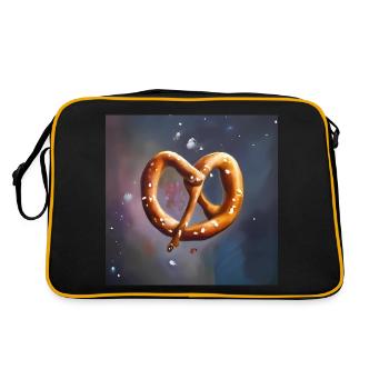 Galaxie Bretzel - Sac Retro - noir/or - Dos