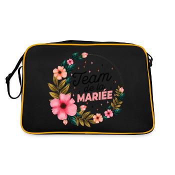 Enterrement de vie de Fille EVG Staff Marié Drôle - Sac Retro - noir/or - Dos