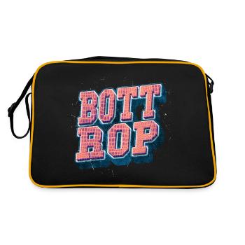 Bottrop Germany City Font Vintage Retro - Retro Bag - black/gold - Back