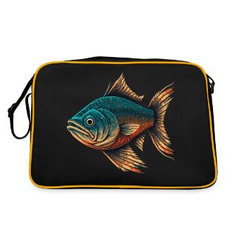 Poisson moche - Sac Retro - noir/or - Dos