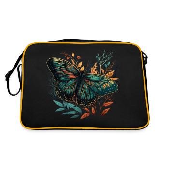 Stunning Butterfly - Retro Bag - black/gold - Back