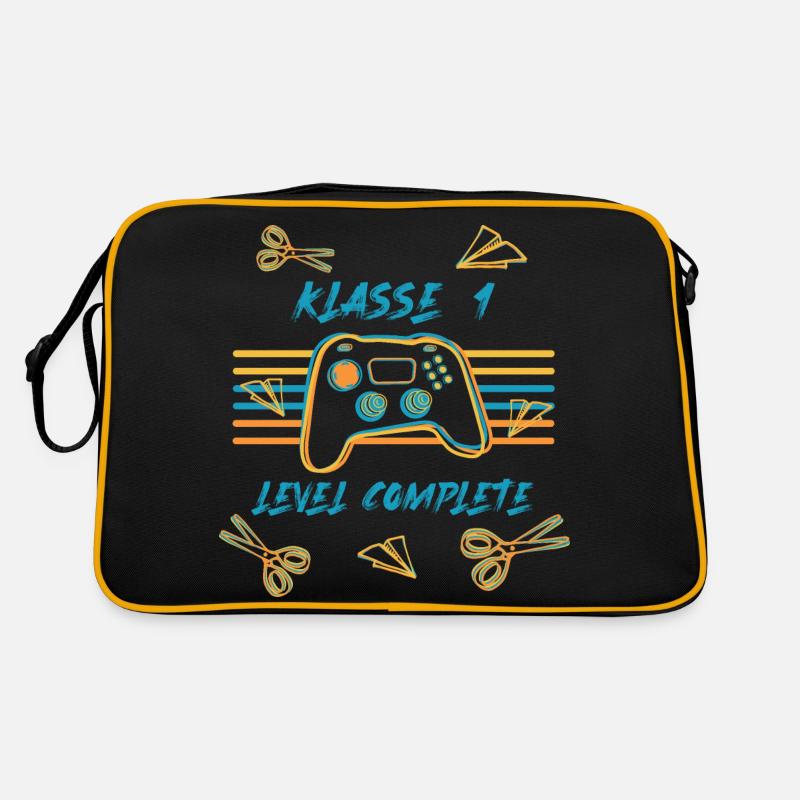 Klasse 1 - Level complete - Abschluss Klasse 1 Retro Tasche