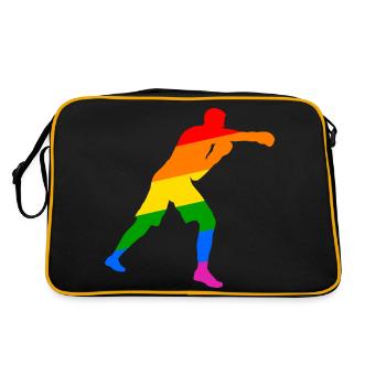 Boxer Allié LGBT - Sac Retro - noir/or - Dos