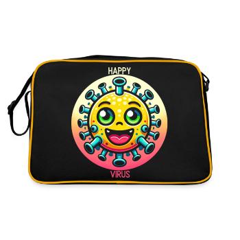 Joyful Virus Delight - Retro Bag - black/gold - Back