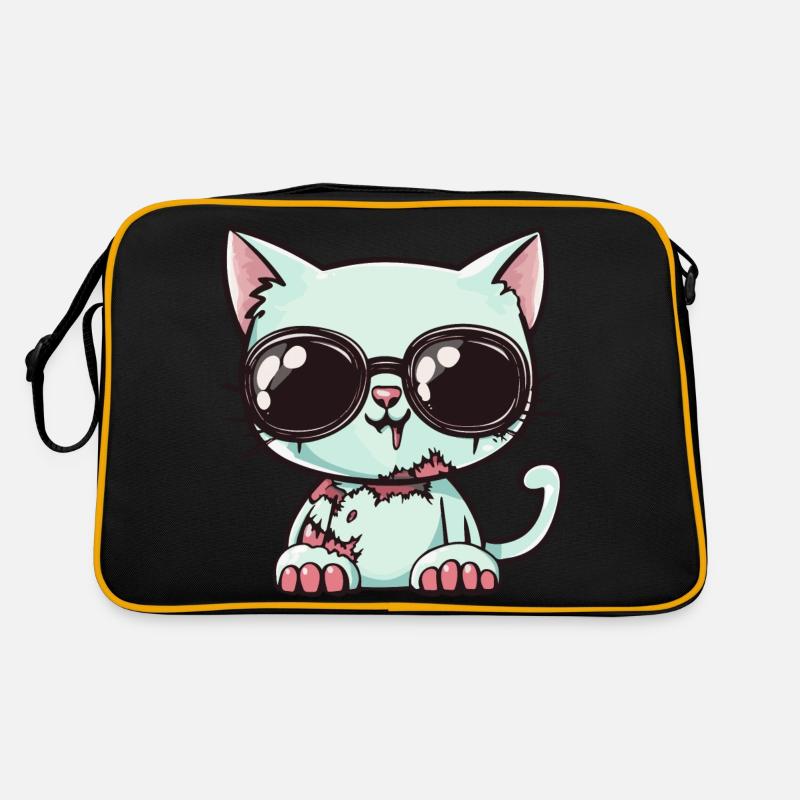 Cat Halloween Cool Retro Bag