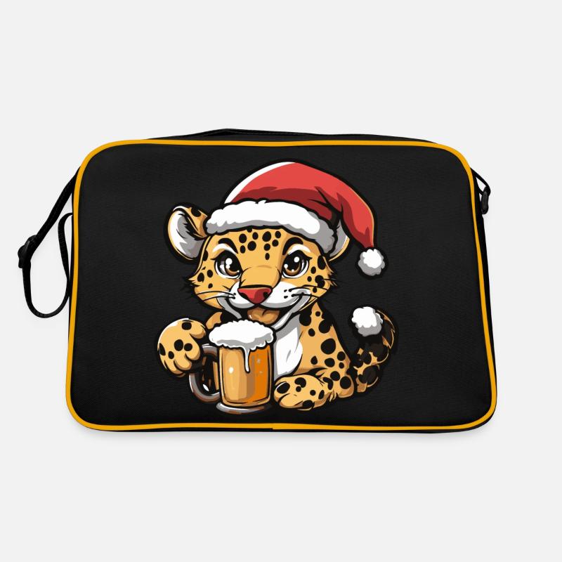 Leopard Christmas Beer Retro Bag