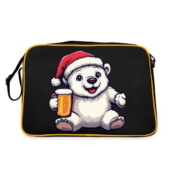 Bière de Noël Polar Bear - Sac Retro - noir/or - Dos