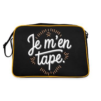 Je m'en tape - Sac Retro - noir/or - Dos