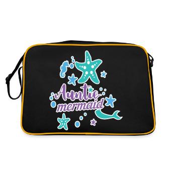 Auntie Mermaid - Retro Bag - black/gold - Back