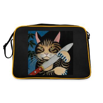 Catana - Japanese Ukiyo Paintings - Retro Bag - black/gold - Back