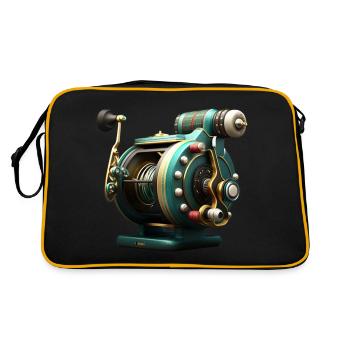 Fishing Reel Fishing Reel Natural Fish - Retro Bag - black/gold - Back