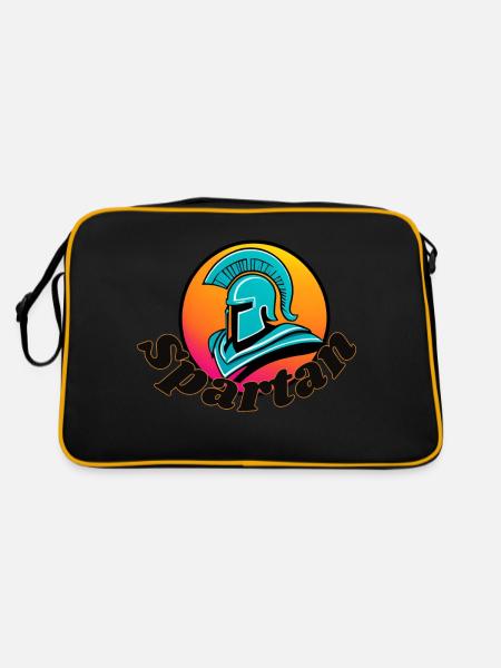 Spartan - Retro Tasche - Schwarz/Gold