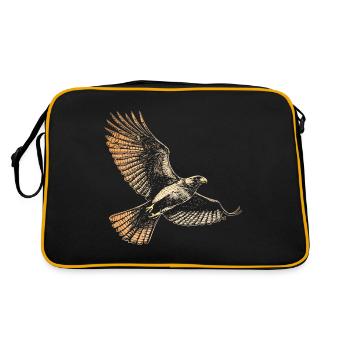 Falke Vintage Silhouette - Retro Tasche - Schwarz/Gold - Hinten