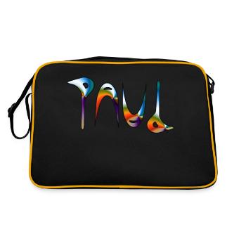 Paul - Retro Bag - black/gold - Back