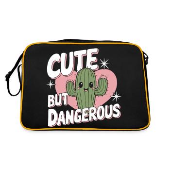 Cactus Cacti Desert Plant - Retro Bag - black/gold - Back