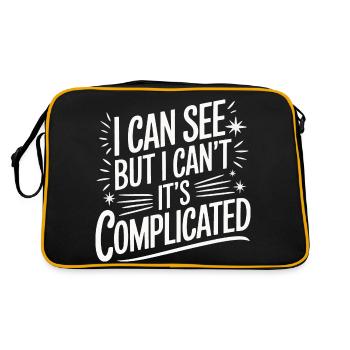 Aveugle Personnes malvoyantes - Sac Retro - noir/or - Dos