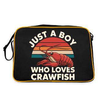 Homards, crabes, crevettes, fruits de mer - Sac Retro - noir/or - Dos