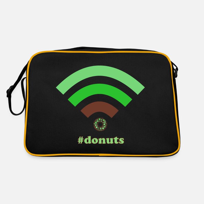 wifi donuts Retro Tasche