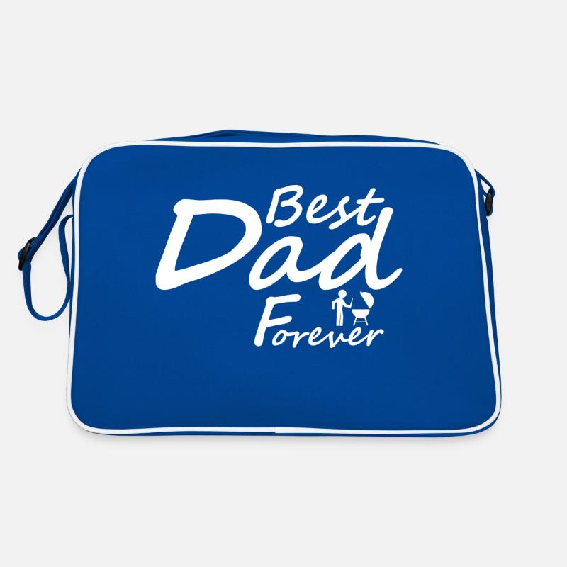 best dad forever grilling Retro Tasche
