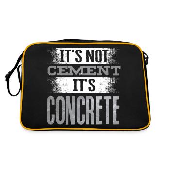Concrete Finisher Concrete Mixer Construction - Retro Bag - black/gold - Back