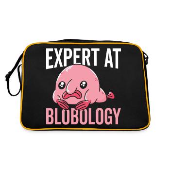Blobfish-experte Bei Blobology Blobfishes Besitzer - Retro Tasche - Schwarz/Gold - Hinten