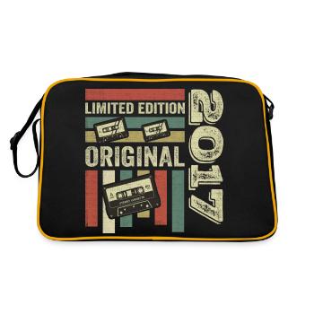 Millésime 2017 - Citation d’anniversaire rétro 2017 - Sac Retro - noir/or - Dos