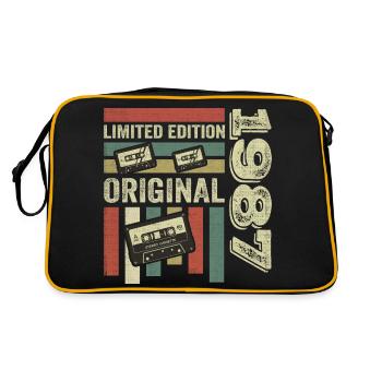 Millésime 1987 - citation d’anniversaire rétro 1987 - Sac Retro - noir/or - Dos