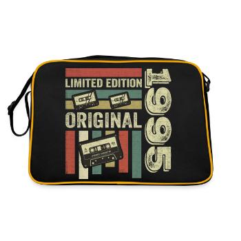 Vintage 1995 - Retro Birthday Saying 1995 - Retro Bag - black/gold - Back