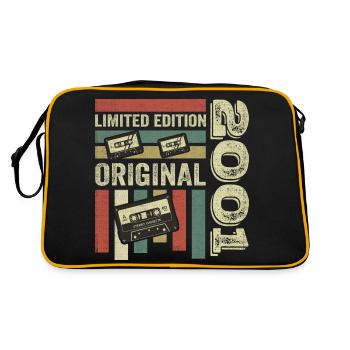 Millésime 2001 - citation d’anniversaire rétro 2001 - Sac Retro - noir/or - Dos