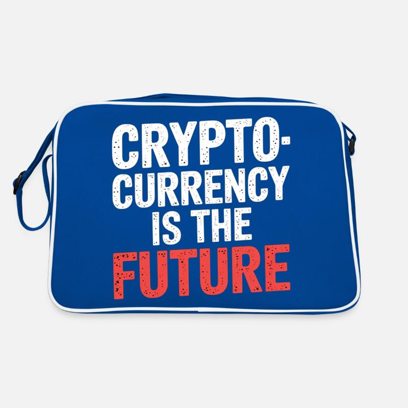 Cryptocurrency Is The Future 7 Retro Tasche