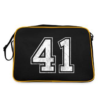 Number 41 - Retro Bag - black/gold - Back