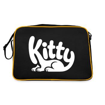 Kitty - Conception de chat de compagnie mignon - Sac Retro - noir/or - Dos