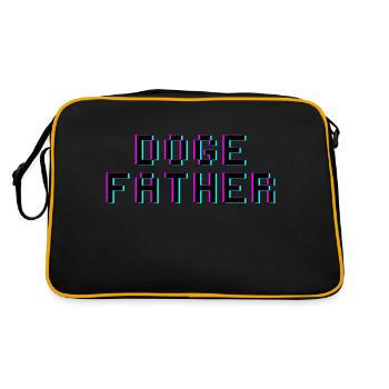 Doge Father - Retro Tasche - Schwarz/Gold - Hinten
