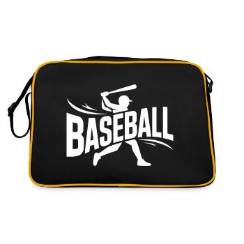 Baseball - Logo sportif cool - Sac Retro - noir/or - Dos