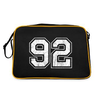 Numéro 92 - Sac Retro - noir/or - Dos