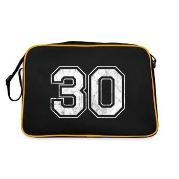 Numéro 30 - Sac Retro - noir/or - Dos