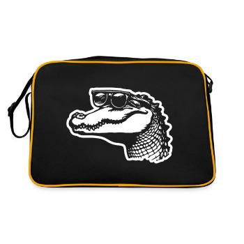 Crocodile Alligator - Sac Retro - noir/or - Dos