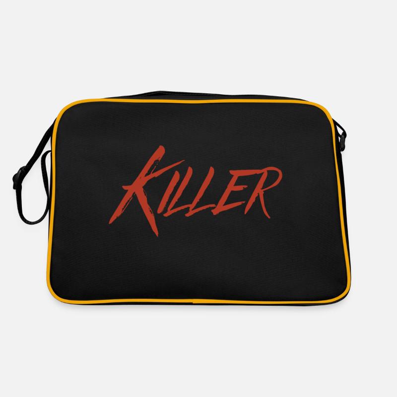 Serien Killer Kostüm Halloween Horror Mörder Retro Tasche