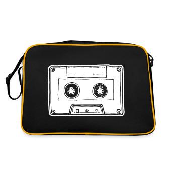 Musikkassette Kassette Audio Tape - Retro Tasche - Schwarz/Gold - Hinten