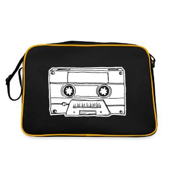 Musikkassette Kassette Audio Tape - Retro Tasche - Schwarz/Gold - Hinten