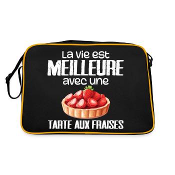 Tarte aux fraises - Sac Retro - noir/or - Dos