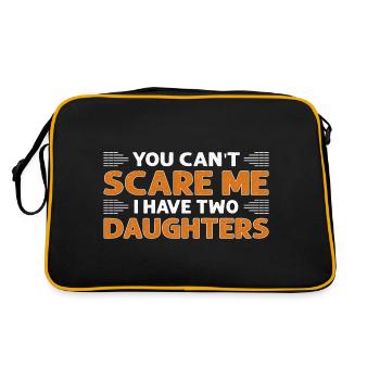 Tu ne peux pas me faire peur, j’ai 2 filles - Sac Retro - noir/or - Dos