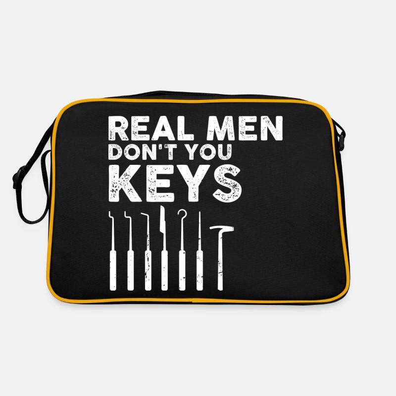 Hommes Schlosdienst Technicien de verrouillage Conception Sac Retro