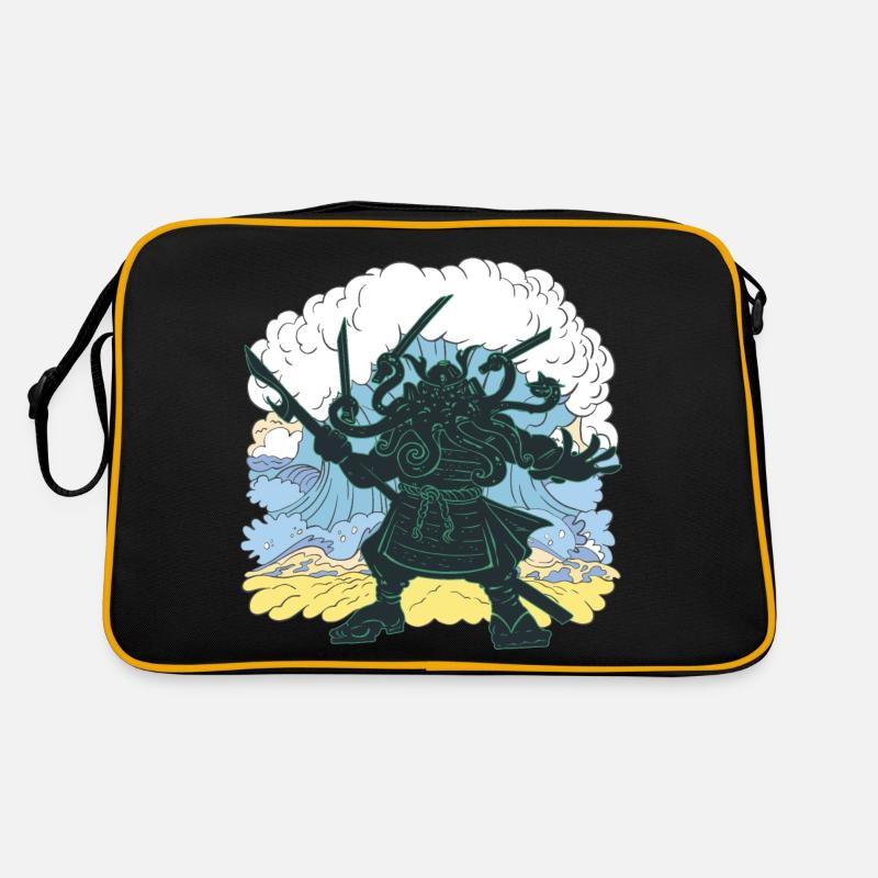 Géant Cthulhu samouraï japonais Sac Retro