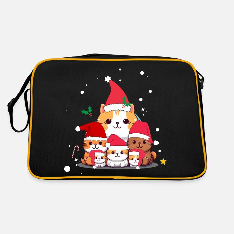 Drôles de chats de Noël Sac Retro